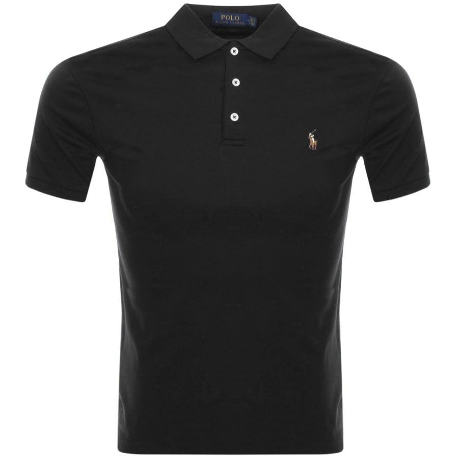 Alternative Image for ProductRalph Lauren Slim Fit Polo T Shirt Black1